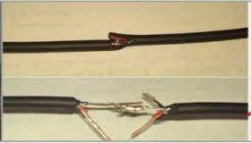 أسلاك التأريض المكشوفة