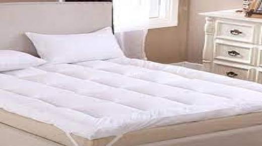 الأنواع الشائعة من أغطية المرتبة