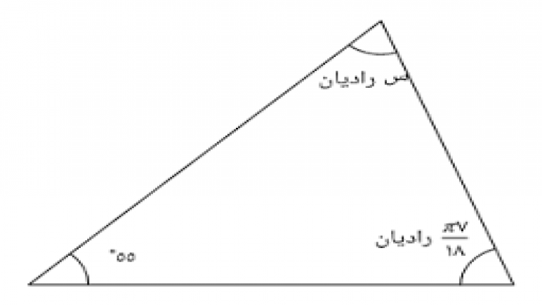 تعريف راديان واحد على أنه الزاوية