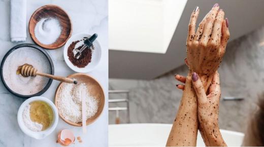 وصفات رائعة لتقشير الجسم منزلي الصنع!